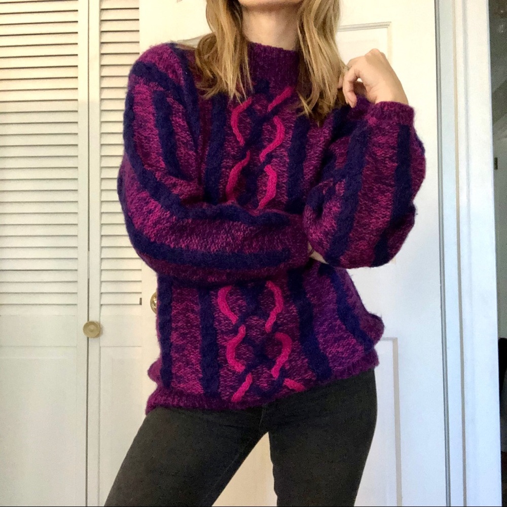 VINTAGE Visions Mock Neck Sweater
